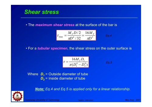 Chapter 10 Torsion Tests