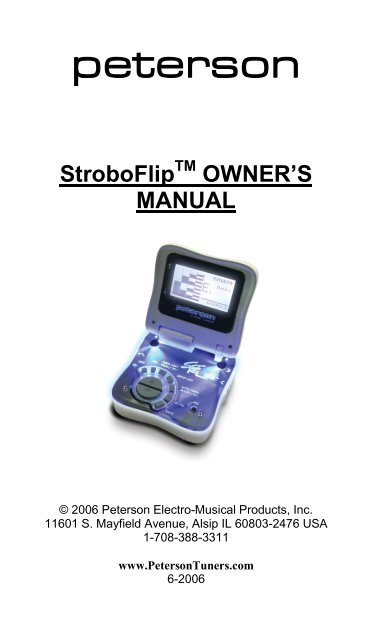 Stroboflip Manual - Peterson Tuners