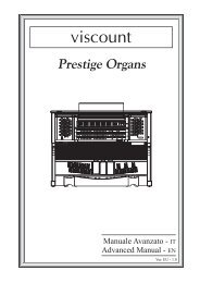 All models - Viscount Prestige organs