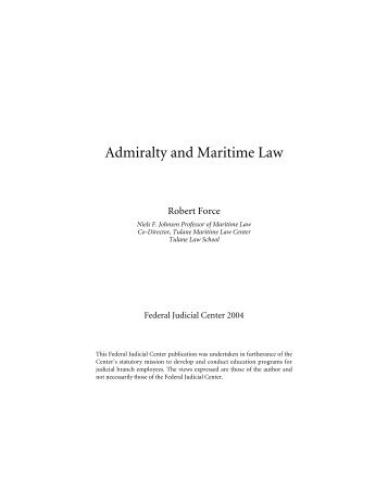 Admiralty and Maritime Law - Public Resource