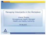 Kieran Sludds, Health and Safety Authority - ETSC