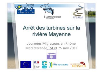 arret ciblees de turbinage sur la riviere mayenne - SIE du bassin ...