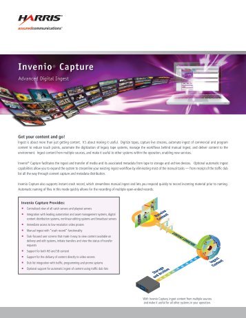 Invenio® Capture - Harris Broadcast