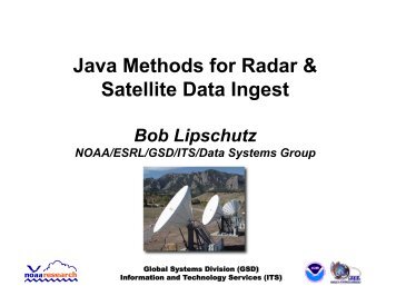Java Methods for Radar & Satellite Data Ingest - LAPS - NOAA