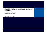 going private transactions in going private transactions in france
