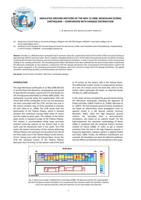 Archaeoseismology and Palaeoseismology in the Alpine ... - Tierra