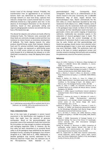 Archaeoseismology and Palaeoseismology in the Alpine ... - Tierra