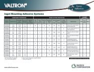 Ingot Mounting Adhesive Systems - Valtech Corporation