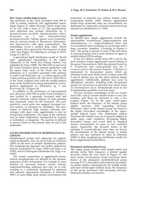 Agglutinated foraminifera from neritic to bathyal facies in the ...