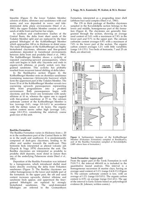 Agglutinated foraminifera from neritic to bathyal facies in the ...