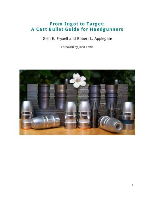 From Ingot to Target: A Cast Bullet Guide for ... - LASC Front Page