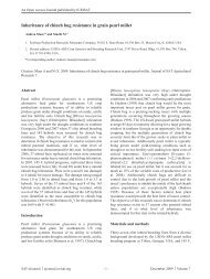 Inheritance of chinch bug resistance in grain pearl millet