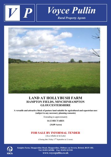 LAND AT HOLLYBUSH FARM - Voyce Pullin
