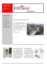 Journal - Ridoma AG