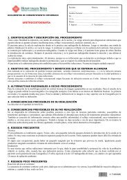 URETROCISTOGRAFÍA 1. IDENTIFICACIÓN Y ... - Hospitales Nisa