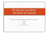 Die Sprache der Musik - die Musik der Sprache