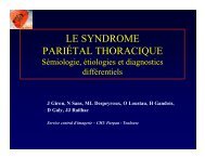 LE SYNDROME PARIÉTAL THORACIQUE - Club Thorax