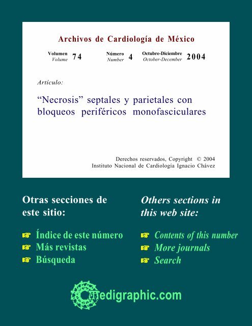 “Necrosis” septales y parietales con bloqueos ... - edigraphic.com