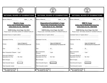 Information Bulletin Challan -766878280 - National Board Of ...