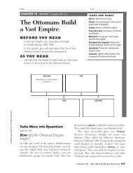 Lesson 5 The Ottoman Empire Lesson 5 The Ottoman Empire
