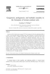 Geogenesis, pedogenesis, and multiple causality in the formation of ...