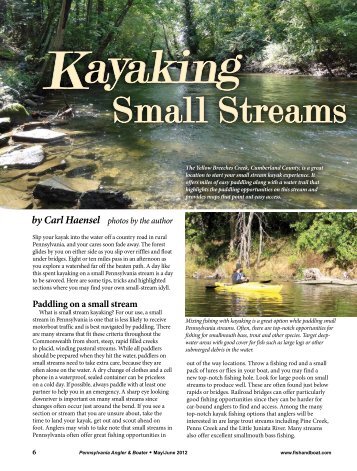 Kayaking Small Streams in PA - Pennsylvania Fish and Boat ...