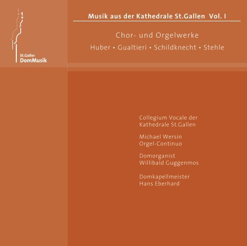 CD Booklet - St. Galler DomMusik