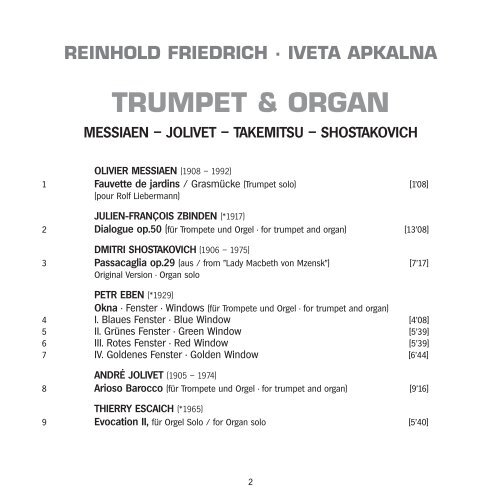 TRUMPET ORGAN - Naxos Music Library