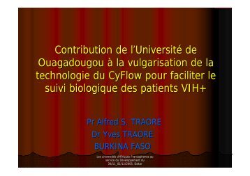 Contribution de l'Université de Ouagadougou à la ... - World Bank