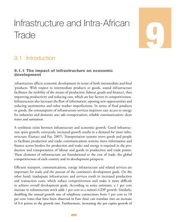 Chapter 9: Infrastructure and Intra-African Trade - MCLI