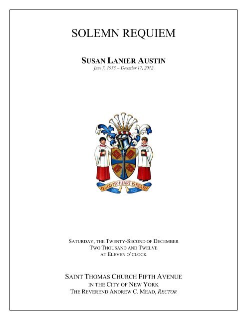 Leaflet - Saint Thomas Church