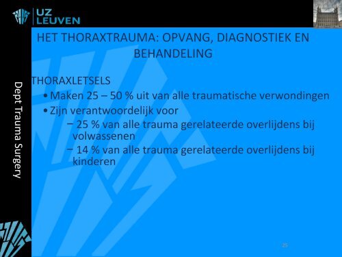 OPVANG EN BEHANDELING BIJ TRAUMA - Belsurg