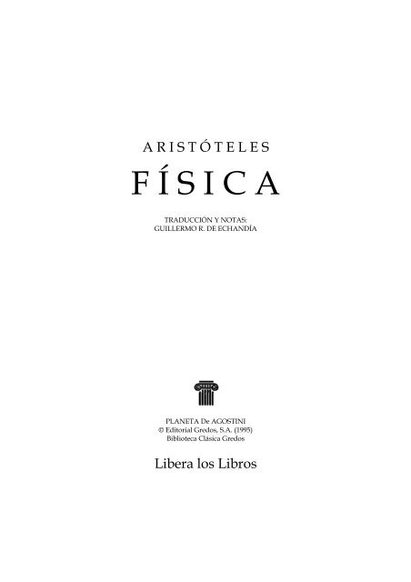 Aristóteles - Física (pdf) - La Caverna