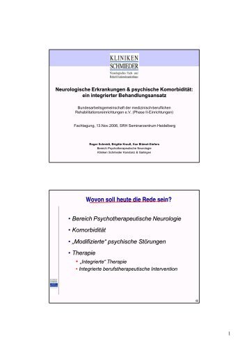 Neurologische Erkrankungen & psychische Komorbidität