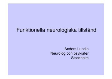 Funktionella neurologiska tillstånd