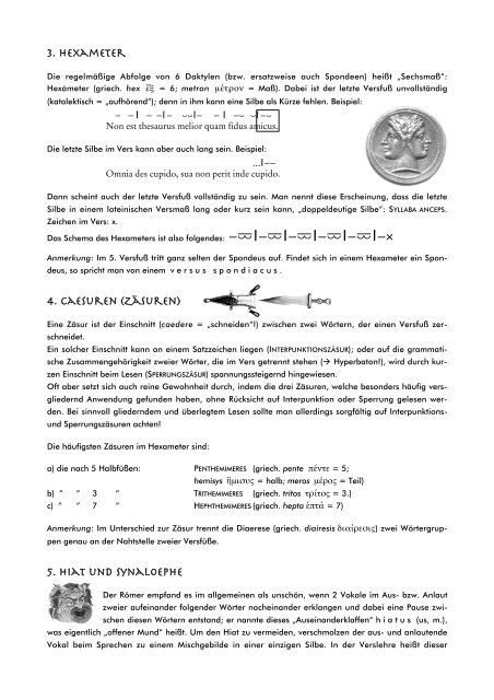 Grundbegriffe der lateinischen Verslehre - Pegasus-Onlinezeitschrift