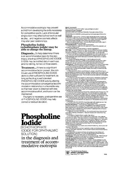 Phospholine Iodide*