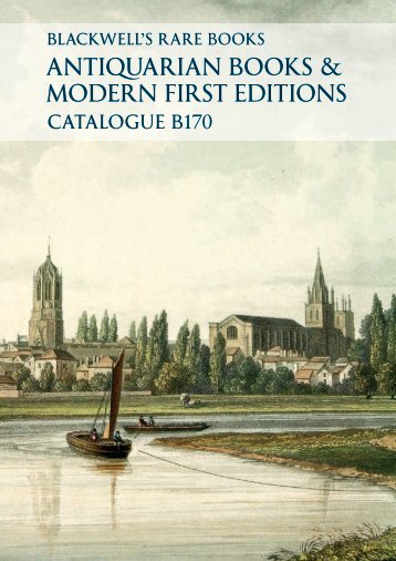 ANTIQUARIAN BOOKS & MODERN FIRST EDITIONS - Blackwell's ...