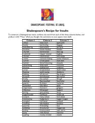 Insults & Iambic Pentameter