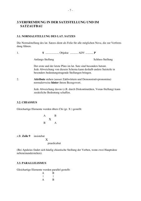 1. VERFREMDUNGSTHEORIE 2. VERFREMDUNG ... - SwissEduc