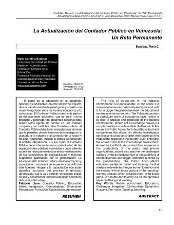 La Actualización del Contador Público en Venezuela: Un Reto Permanente
