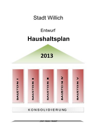 Entwurf Haushalt 2013 - Stadt Willich