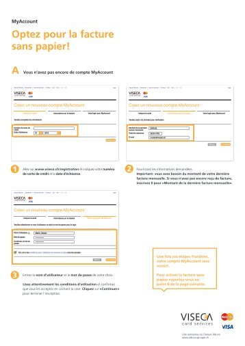 Optez pour la facture sans papier! - Viseca Card Services SA