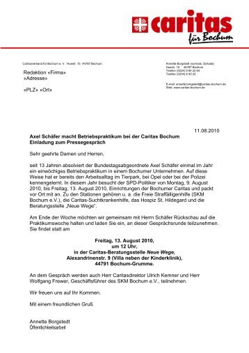 Ablaufplan des Betriebspraktikums bei der Caritas.pdf - Axel Schäfer