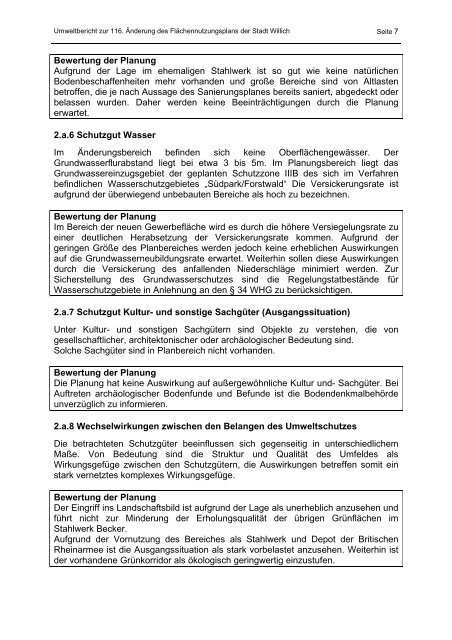 Umweltbericht (4667 KB), PDF-Datei - Stadt Willich