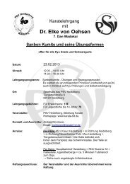 Dr. Elke von Oehsen - Karate PSV Heidelberg