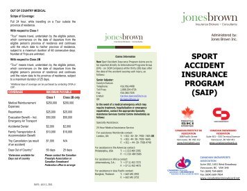 sport accident insurance program (saip) - Canadian Freestyle Ski ...