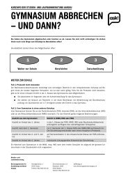 gymnasium abbrechen - Beratungsdienste für Ausbildung und Beruf ...