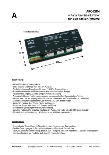 A ARO-DIM4 - Arocom AG