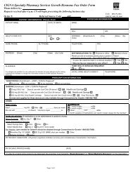 CIGNA Specialty Pharmacy Services Growth Hormone Fax Order Form